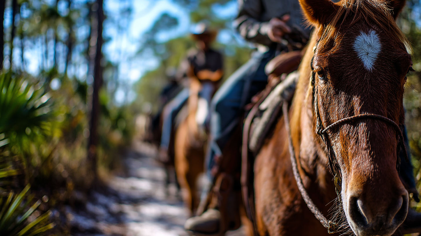 Horse riders at Shoals Park